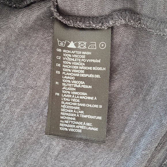 H&M dark grey open front waterfall cardigan size XS - Picture 6 of 6